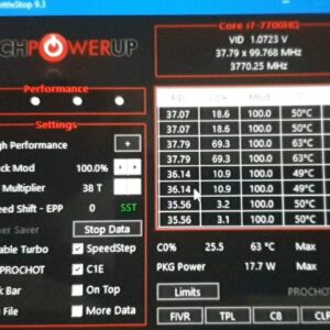 Read more about the article Dell XPS i7 7700hq oc 3.8Ghz on all 4 cores