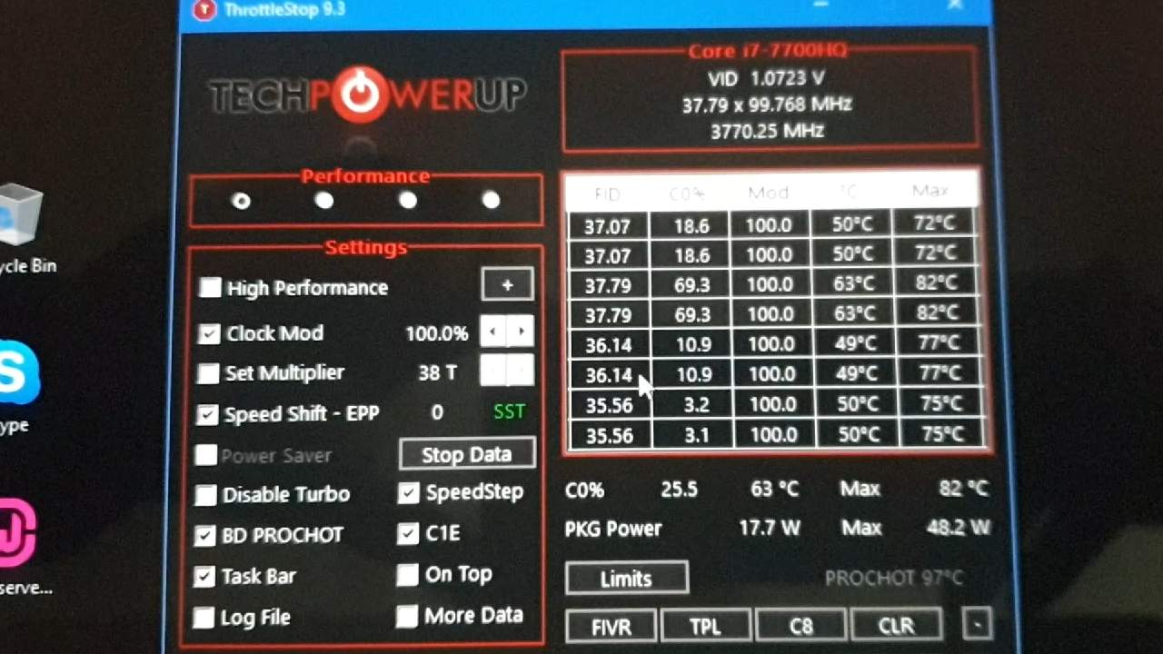You are currently viewing Dell XPS i7 7700hq oc 3.8Ghz on all 4 cores